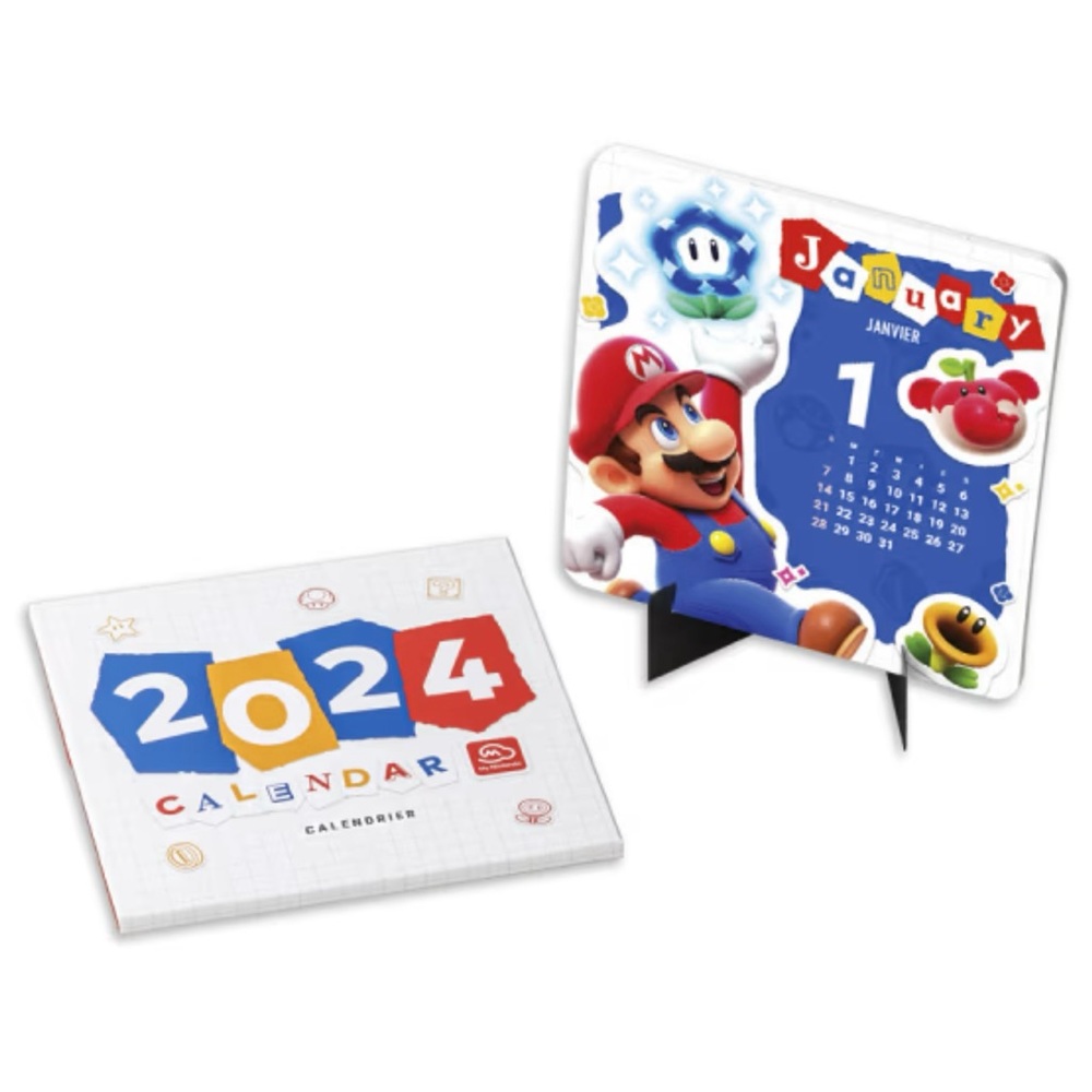 2024 New Year Calendar of Nintendo Characters